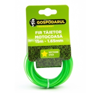 Gospodarul Profesionist Fir motocoasa, trimmer, profil stea, 1.65 mm x 15m, Gospodarul Profesionist, MC0043.15
