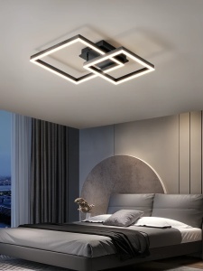Lustra LED, Maro, Patrate cu telecomanda, WIFI 2.4G, lumina/rece/calda/neutra intensitate reglabila - Img 2