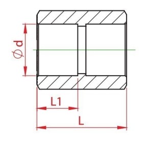 Mufa teava PPR alb, Ø 63 mm, PN25