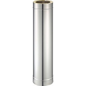 Tub inox dublu perete 1 m, diametru interior 80 mm