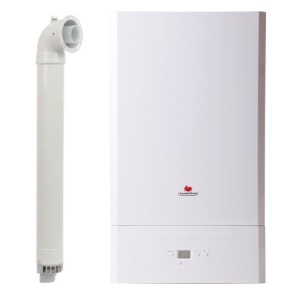 Pachet apartament cu 3 camere, Centrala termica pe gaz in condensare Saunier Duval Semiatek Condens 24 kW, Calorifere, Termostat inteligent, Set robineti tur/retur, Kit evacuare inclus si Kit complet armaturi montaj - Img 2