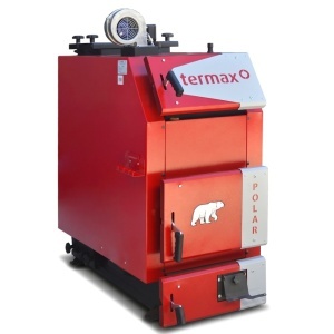 Pachet centrala pe lemn/carbune Termax Polar 30 kW cu ventilator si automatizare, 180 m², Ø cos fum 180 mm, volum manta apa 100 litri, grosime focar 6 mm, randament 86%, Calorifere, Pompe recirculare, Vas expansiune - Img 6