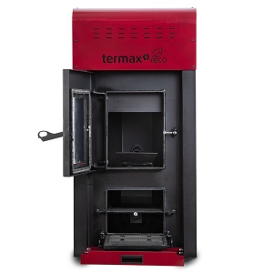 Termosemineu cu peleti Termax Kamin ECO 25 kW, pompa de reciculare si vas expansiune inclus
