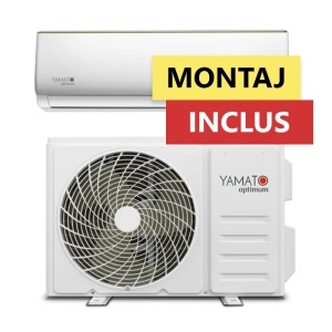 Pachet Montaj Inclus - Aparat de aer conditionat Yamato Optimum YW12T2, 12.000 BTU, Inverter, Wi-Fi, Auto-Curatare, Flux de Aer 3D, (valabil pentru NEAMT, IASI si BARLAD)
