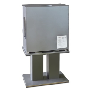 Pachet soba pe lemn Termax Luxora cu picior, 12.2 kW, randament 84.17%, 80 m², Antracit, set accesorii, aspirator cenusa si suport lemne foc metalic Termax XL - Img 7