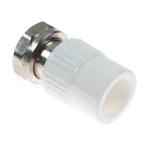 Racord semiolandez PPR, ⌀20 mm x 1/2", filet interior, alb - Img 2