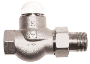 Robinet termostatic HERZ-TS-E, model drept, debit marit, 3/4", 1772302