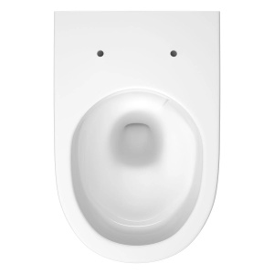 Set vas WC suspendat City Pro Oval Vortex, capac inclus soft close slim, S701-883, alb - Img 3