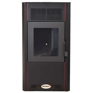 Soba cu peleti TERMAX Optima 10 kW, cu aer cald, buncar peleti 17 kg, 50 m² - Img 4
