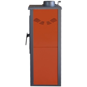 Soba pe lemn Termax Bucur, 6.11 kW, randament 86.49%, 40 m², spatiu depozitare lemne, Maro - Img 5