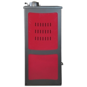Soba pe lemn Termax Doina, 12.2 kW, randament 84.17%, 80 m², spatiu depozitare lemne, cuptor de gatit integrat, Bordo - Img 5