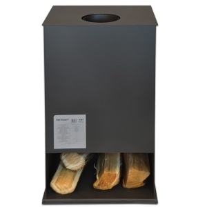 Soba pe lemn Termax Elan, 9.47 kW, randament 84.32%, 60 m², spatiu depozitare lemne, Negru - Img 4