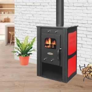 Soba pe lemn Termax Haiduc, 7.02 kW, randament 85.74%, 45 m², Rosu - Img 3