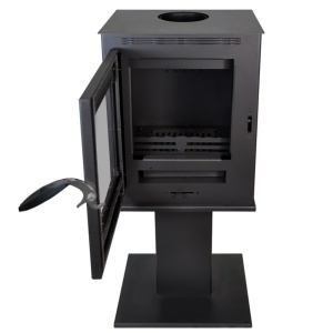 Soba pe lemn Termax Vesta cu picior, 9.47 kW, randament 84.32%, 60 m², Negru - Img 3
