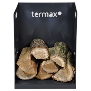 Suport lemne foc metalic Termax M cu design vertical si robust, 50 x 40 x 36 cm - Img 2