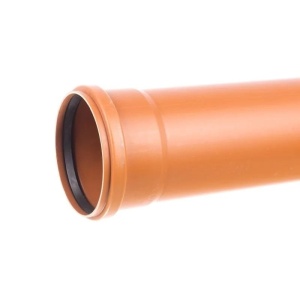 Teava PVC pentru scurgere canalizare exterioara, cu inel, multistrat, SN4, 110 x 3.2 mm, 3 m