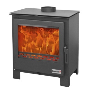 Termosemineu pe Lemn, Termax B Max E, 19 kW, randament 78.7%, 120 m², Negru