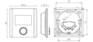 Termostat de camera digital HERZ , pentru 5 termomotoare - Img 2