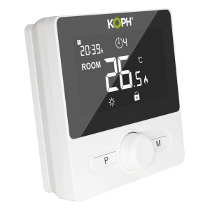 Termostat inteligent KOPH WT-25 pentru centrale termice, WIFI, control prin aplicatie, montaj pe perete sau birou, Alb - Img 2