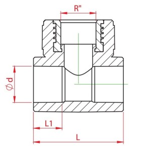 Teu PPR alb, Ø25-3/4 I-25