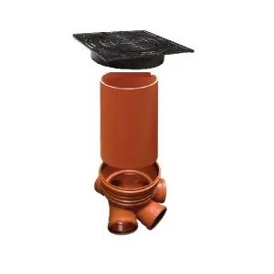 Baza camin inspectie PP D400 cu 1 intrare/1 iesire 200 - Img 2