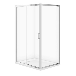 Cabina de dus dreptunghiulara Arteco, cu usa culisanta, 120x90, crom