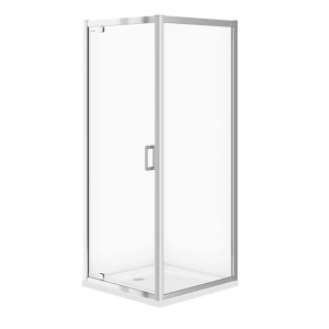 Cabina de dus patrata Arteco, cu usa pivotanta, 80x80x190, crom
