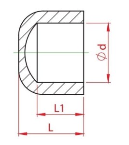 Capac PPR alb, Ø50
