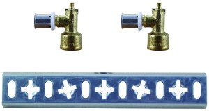 Carcasa sanitara dubla cu racord prin presare multistrat HERZ 16 x 1/2" - Img 2