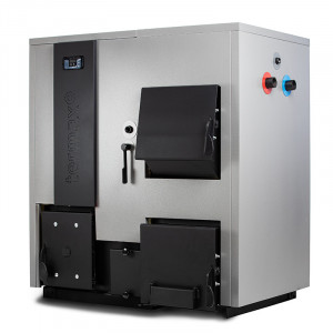 Centrala mixta lemn/pelet Termax Combo 35 kW, 230 m², volum manta apa 122 litri, trecere automata lemn/pelet