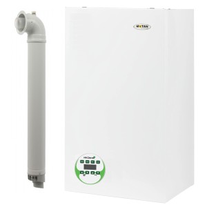 Centrala termica pe gaz in condensare, Motan Mkdens C38GC20-P, 20 kW, murala, afisaj LCD, protectie inghet, IP40, schimbator caldura inox, incalzire si ACM, Kit evacuare inclus