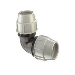 Cot PEHD, Ø110 mm, 90°, PN16, Plasson