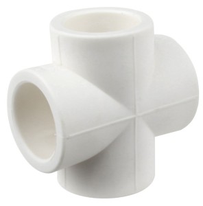 Cruce teava PPR alb, Ø25, PN25