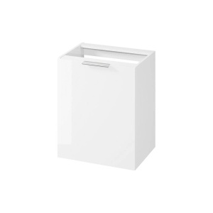 Dulap baie suspendat City, S584-026, cu sertas cos rufe, pentru lavoar, alb - Img 3