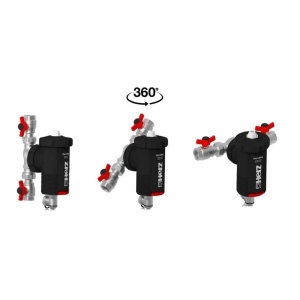 Filtru antimagnetita retur centrala termica 3/4'' HERZMAG 1130102 HERZ, cu aerisitor manual - Img 2