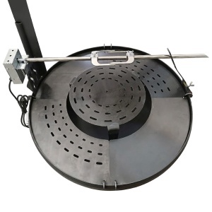 Gratar mobil multifunctional GRILL MASTER 3 in 1, din otel, rotisor cu motor electric, suport ceaun, pentru 10 persoane - Img 4