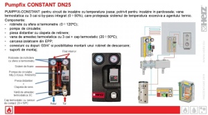 Grup de pompare Pumpfix Constant HERZ, 25÷50°C, DN 25, cu pompa Wilo, 1451079 - Img 2