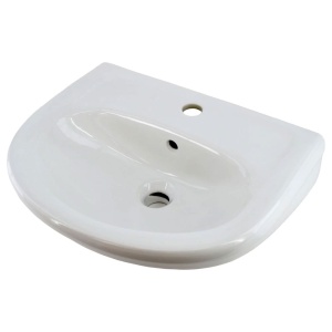 Lavoar perete, ceramica, 50 cm, alb lucios, Easil Matiz