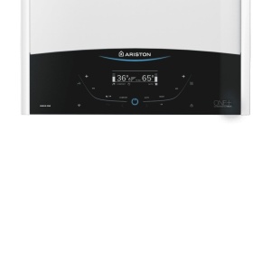 Centrala termica in condensare Ariston Genus One+ 24 kW, Clasa A, Schimbator de caldura XtraTech, Ecran LCD tactil, Meniu in limba romana, Autodiagnoza, Kit de evacuare inclus