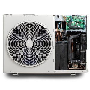 Pachet pompa de caldura Termax 14 kW, Wi-Fi, Alimentare Trifazica, Monobloc, Aer-Apa, Compresor Mitsubishi, Inverter + Vas amestec instalatii TESY V50, clasa energetica C, 3 bari + Robinet anti-inghet Caleffi 1"