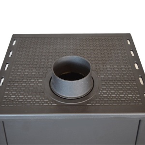 Pachet soba pe lemn Termax Bunica, 8.45 kW, randament 80.36%, 55 m², Bordo, set accesorii, aspirator cenusa si suport lemne foc metalic Termax XL - Img 9