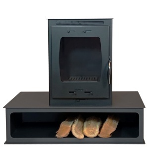 Pachet soba pe lemn Termax Mina, 9.47 kW, randament 84.32%, 60 m², spatiu depozitare lemne, Negru, set accesorii si aspirator cenusa - Img 6
