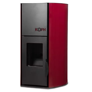 Pachet termosemineu cu peleti KOPH PM 18 kW, buncar 15 kg, pompa recirculare si vas expansiune incorporate, Bordo