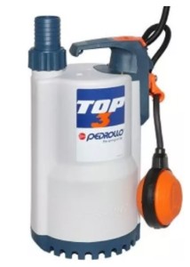 Pompa submersibila Pedrollo TOP 3 pentru ape curate, putere 550 W, 0.75 HP, debit 260 l/min, pompare 10 m