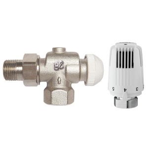Robinet tur coltar 1/2" special cu cap termostatic 1772860 Herz