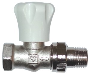 Robinet tur HERZ FE 1/2" drept, cu ventil