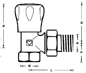 Robinet tur HERZ FE EK 1/2" colt, cu ventil - Img 2