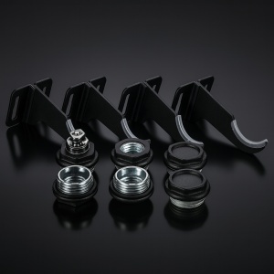 Set fixare pentru elementi aluminiu 1/2" Black Coffee, Fondital - Img 2