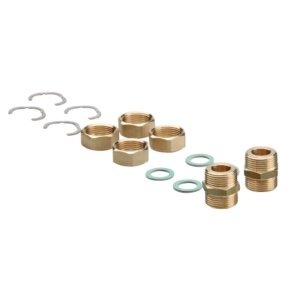 Set racord de baza cu niplu pentru montaj teava flexibila Tiemme, DN20 x 1"