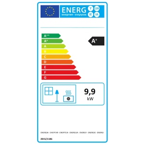 Soba cu peleti TERMAX Kamin PD 10 kW, cu aer cald, 50 m² - Img 2